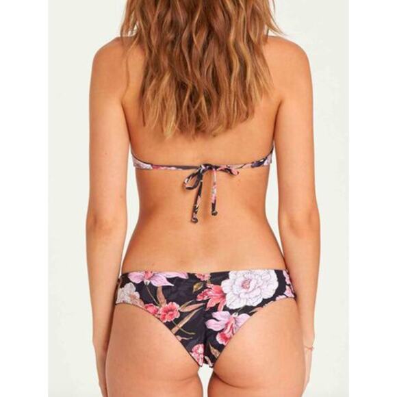 Billabong Sweet Tide Floral Polka Dot Reversible V-Cami /Hipster Bikini Set Med - Picture 2 of 10